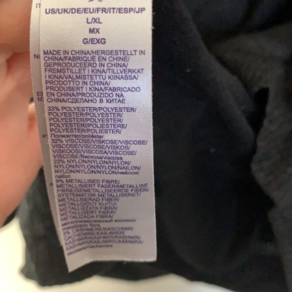 NYDJ asymmetrical black long sleeve - Picture 5 of 5